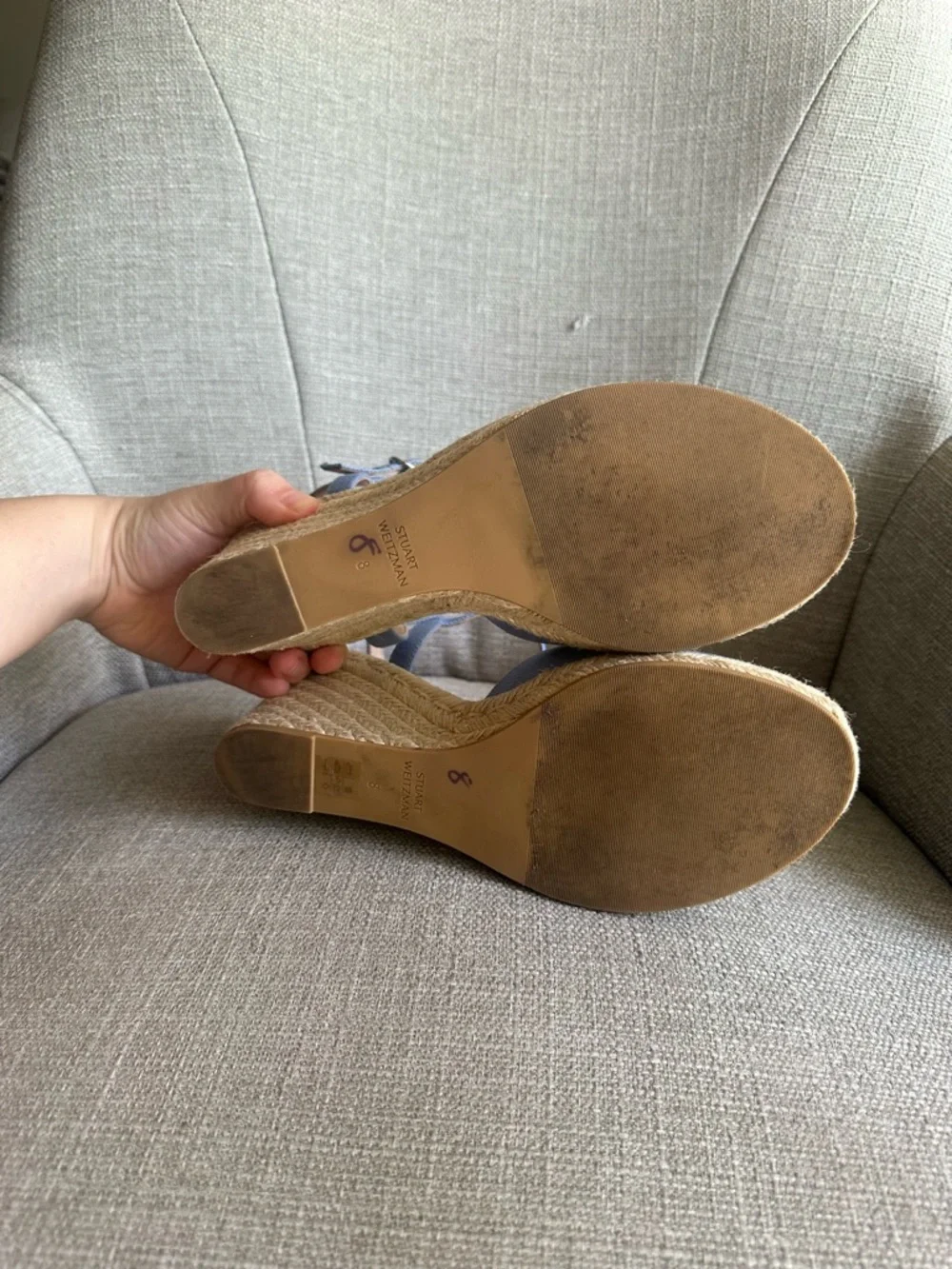 Stuart Weitzman Mykonos Closed-Toe Espadrille Wedges - Picture 7 of 7